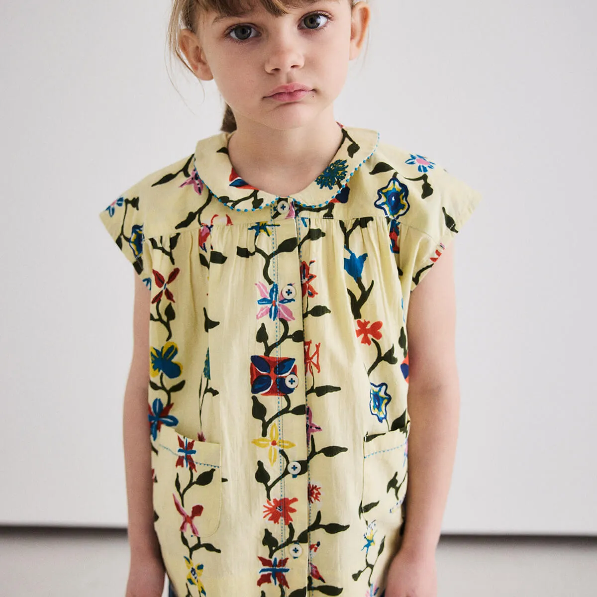 Nanna Tunic in Alabaster Botanica by Misha & Puff