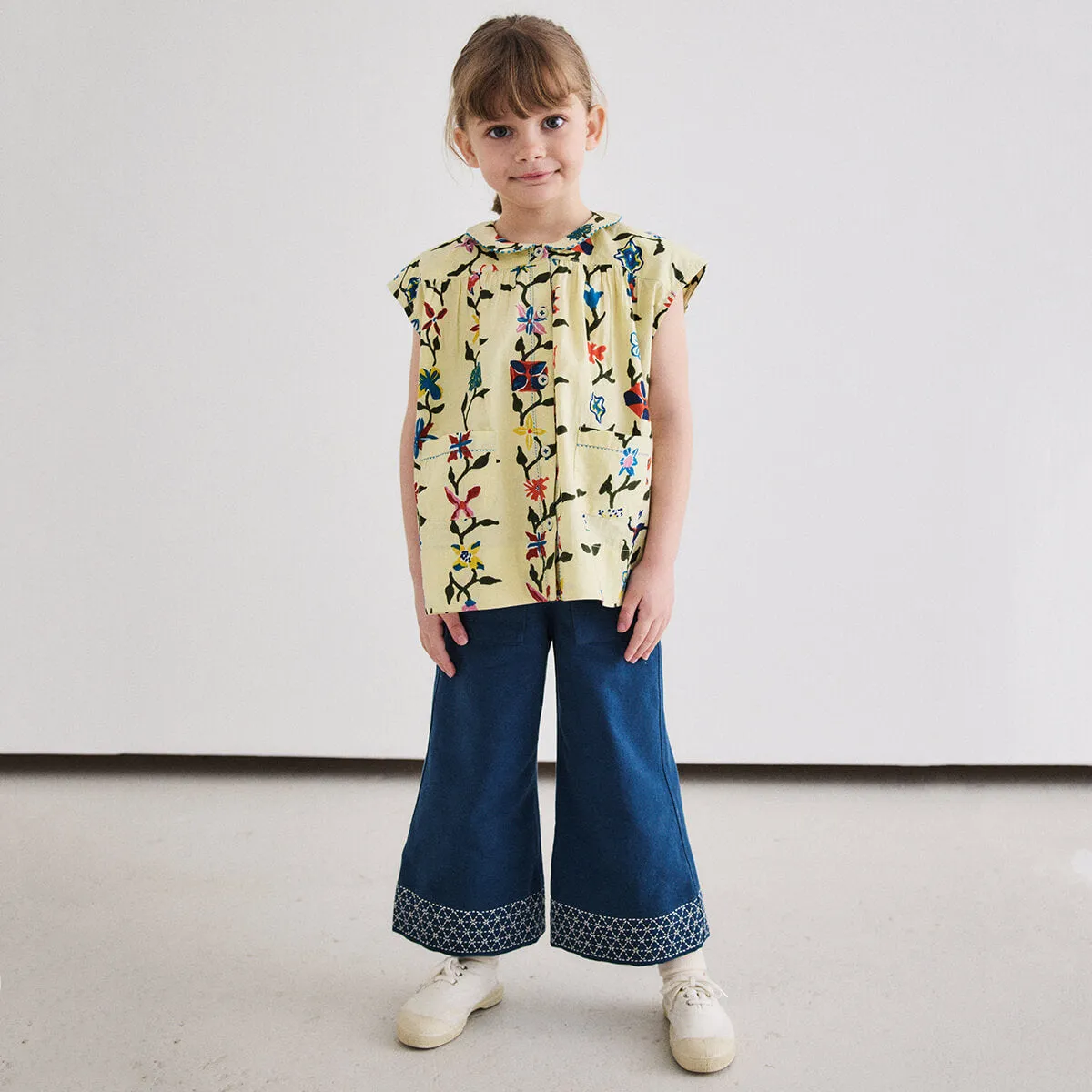 Nanna Tunic in Alabaster Botanica by Misha & Puff