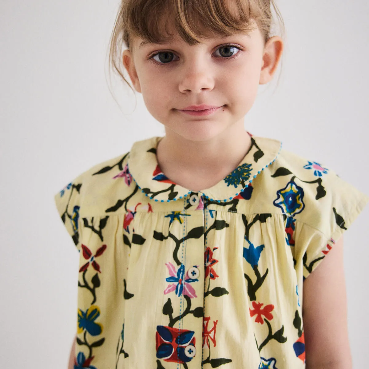 Nanna Tunic in Alabaster Botanica by Misha & Puff