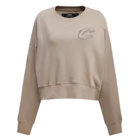 NBA CLEVELAND CAVALIERS NEUTRAL WOMEN'S CREWNECK (TAUPE)