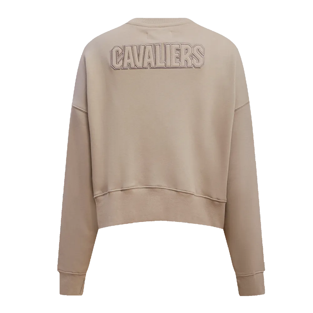 NBA CLEVELAND CAVALIERS NEUTRAL WOMEN'S CREWNECK (TAUPE)