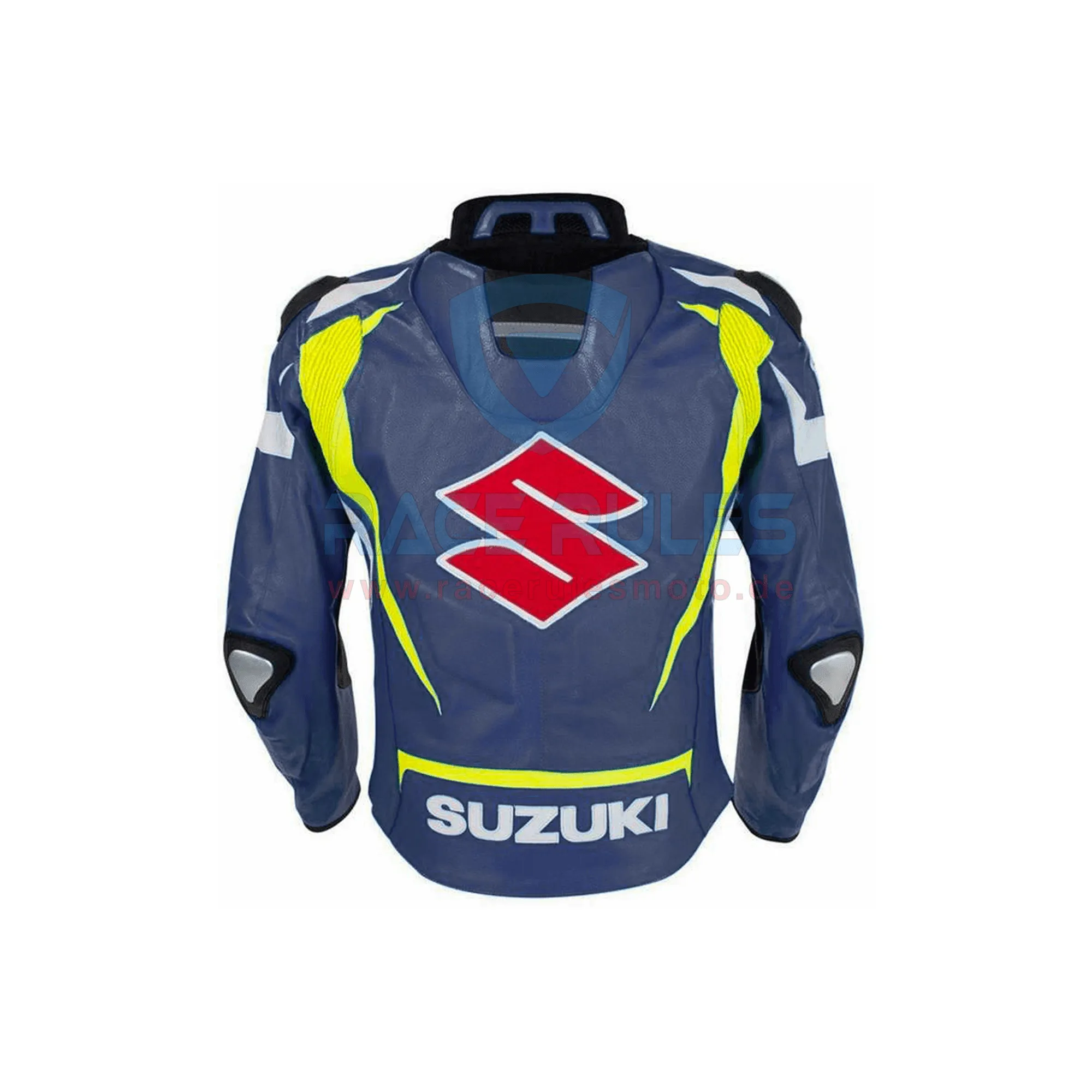 New Suzuki Motorcycle Motorbike Leather Jacket Men Women