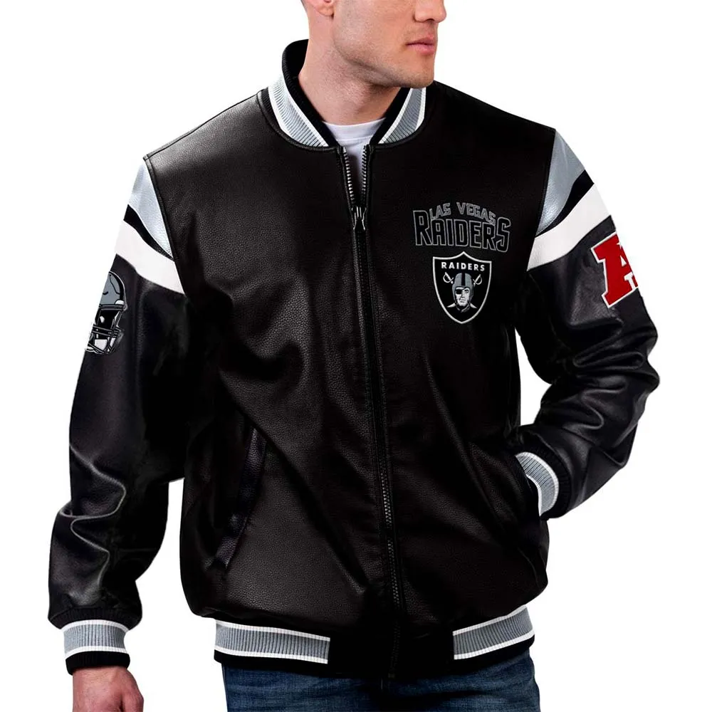 NFL Las Vegas Raiders Leather Jacket