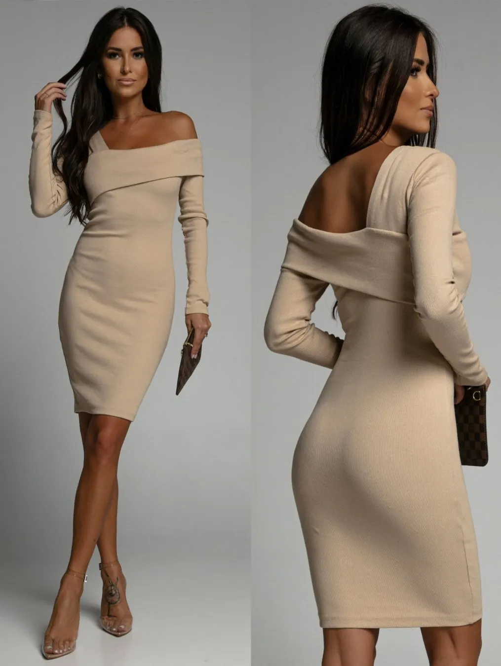 Off shoulder bodycon dress