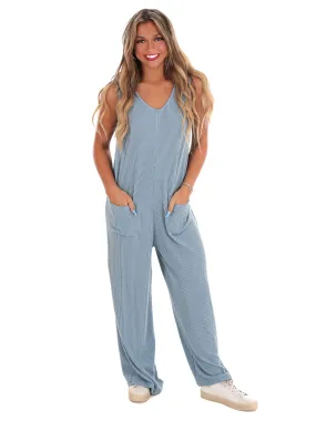 Only the Beginning Ribbed Jumpsuit