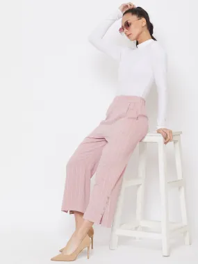Pink Striped Culottes