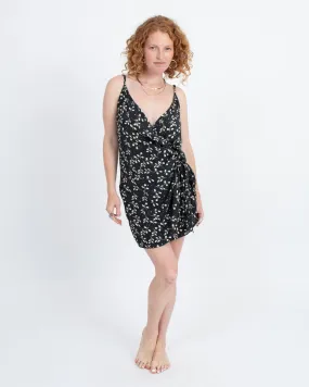 Printed Mini Wrap Dress