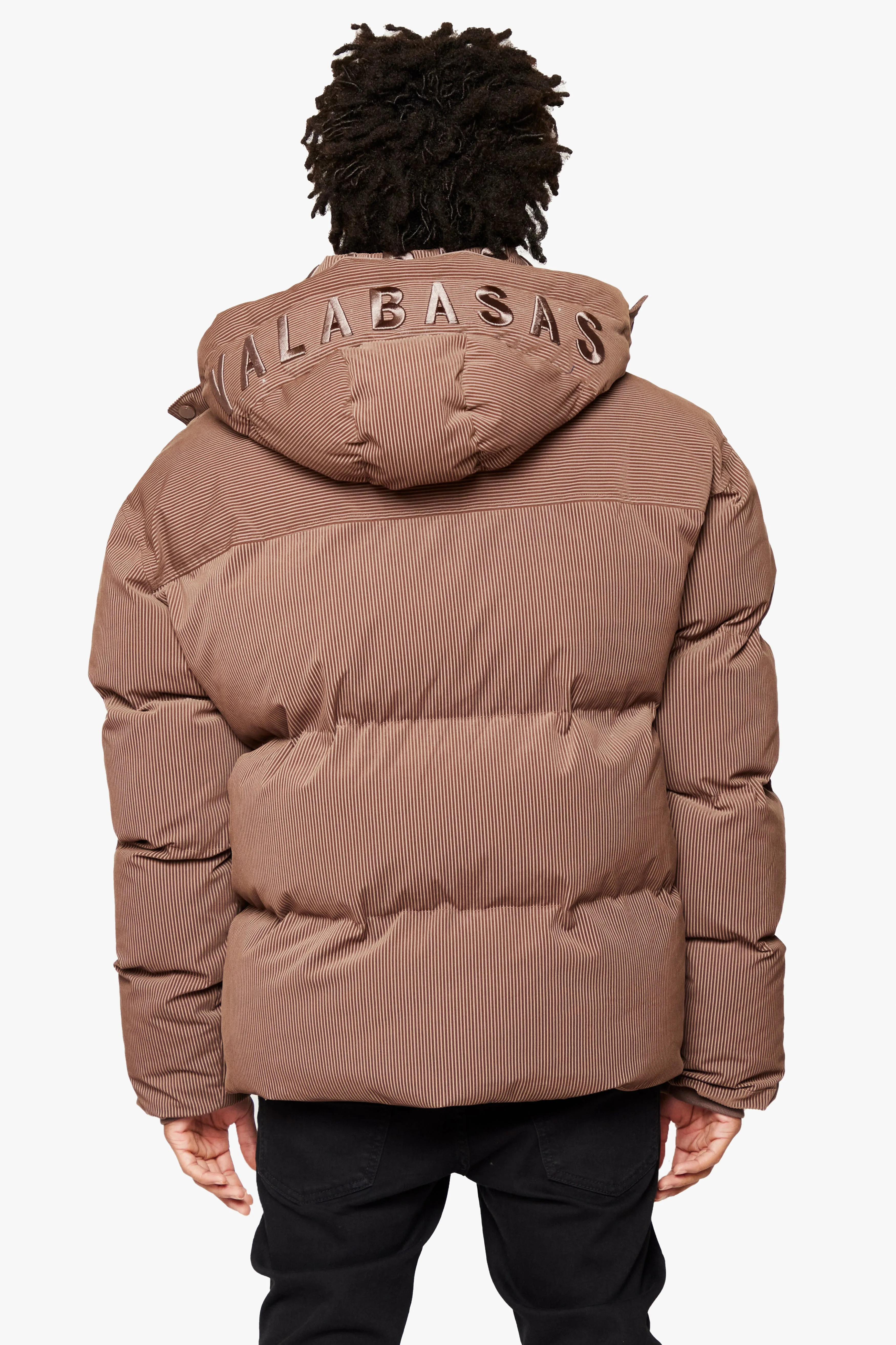 "GOYO" BROWN  PUFFER JACKET