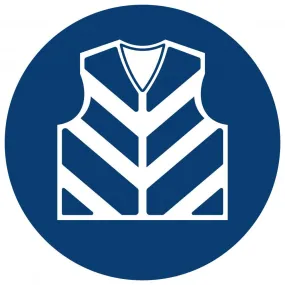 Reflective Jacket Shall Be Worn safety sign