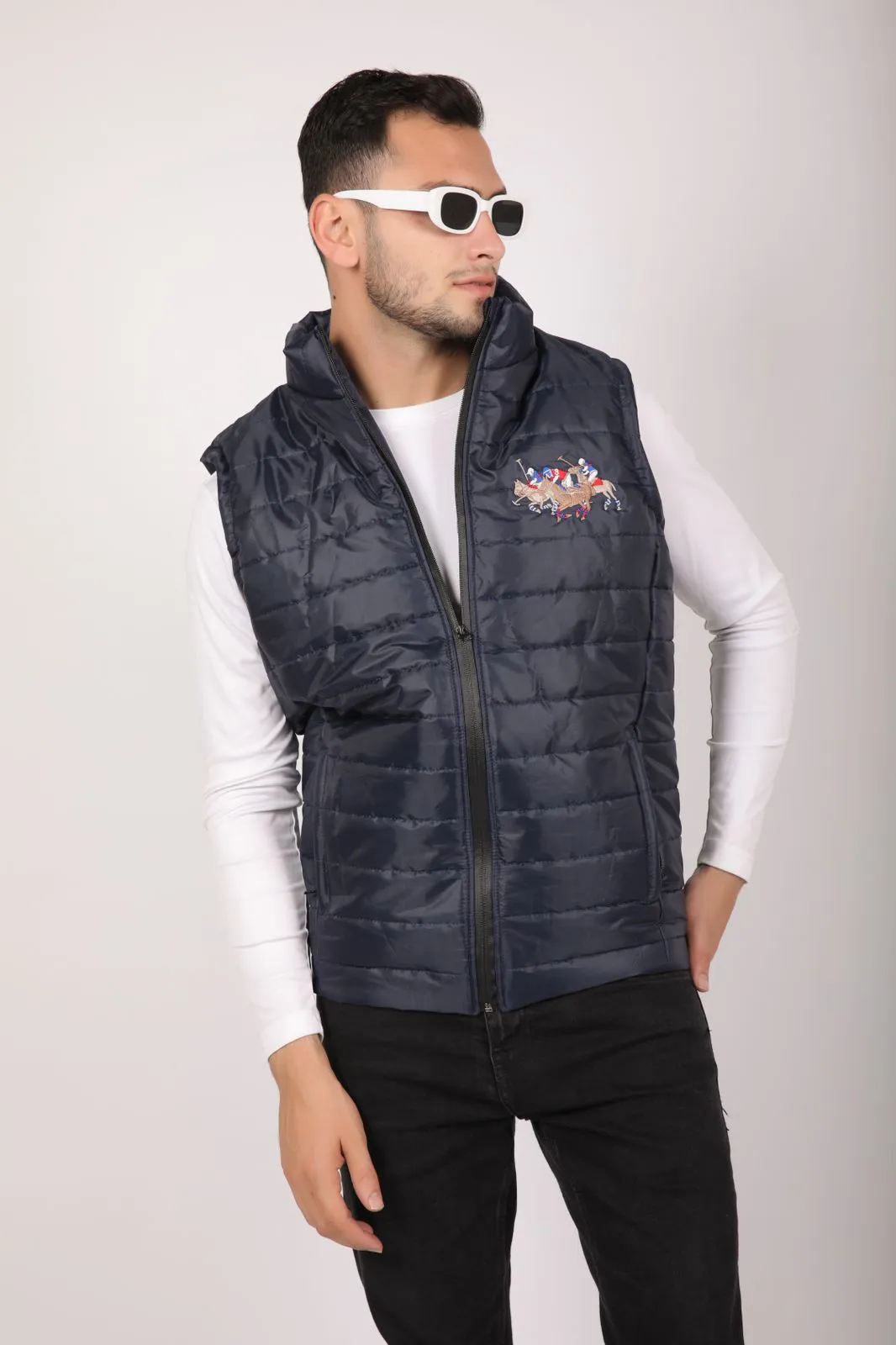 RL Triple Half Sleeves Jacket - NAVY
