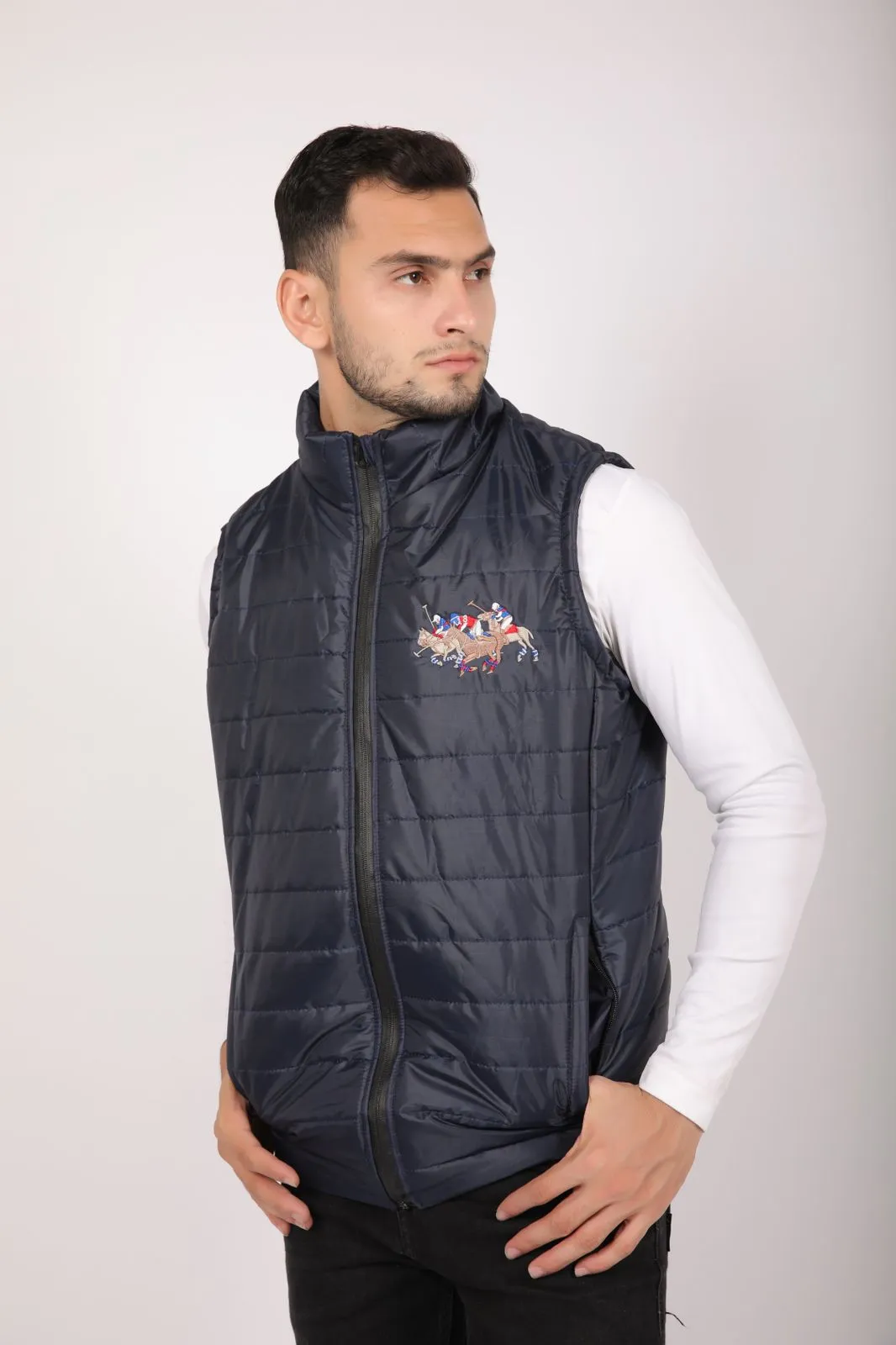 RL Triple Half Sleeves Jacket - NAVY