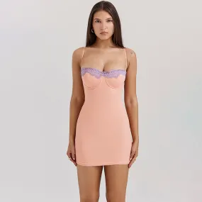 Sally Lace Strapless Sexy Mini Dress