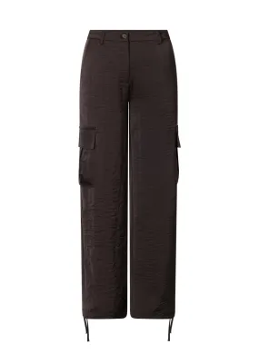 Sarah Satin Cargo Pants