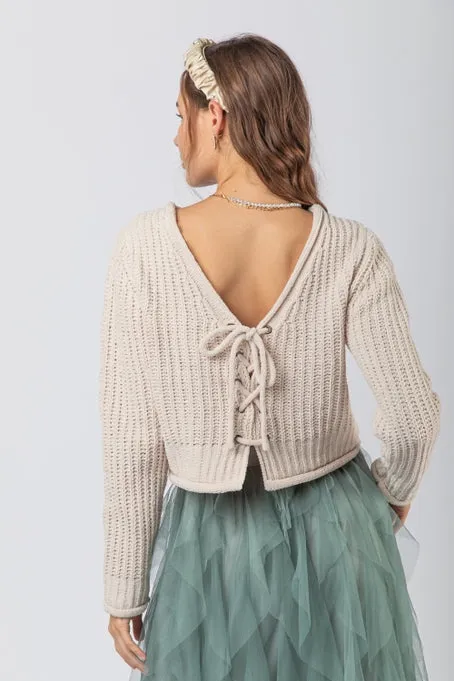 Scarlett Soft Knit Sweater Cream
