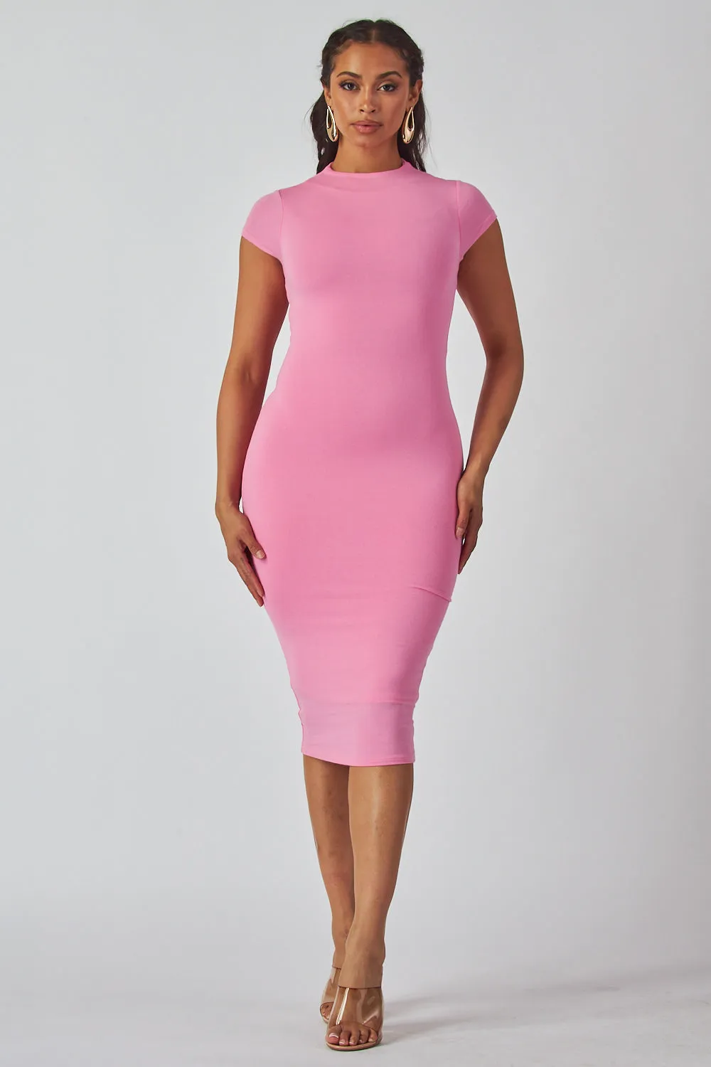 Snatched Basic Cap Sleeve Dress