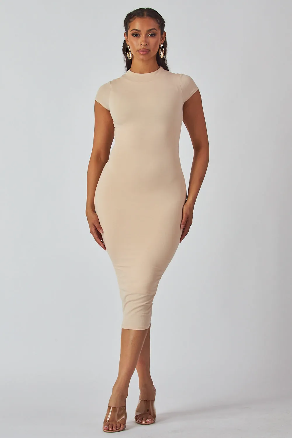 Snatched Basic Cap Sleeve Dress