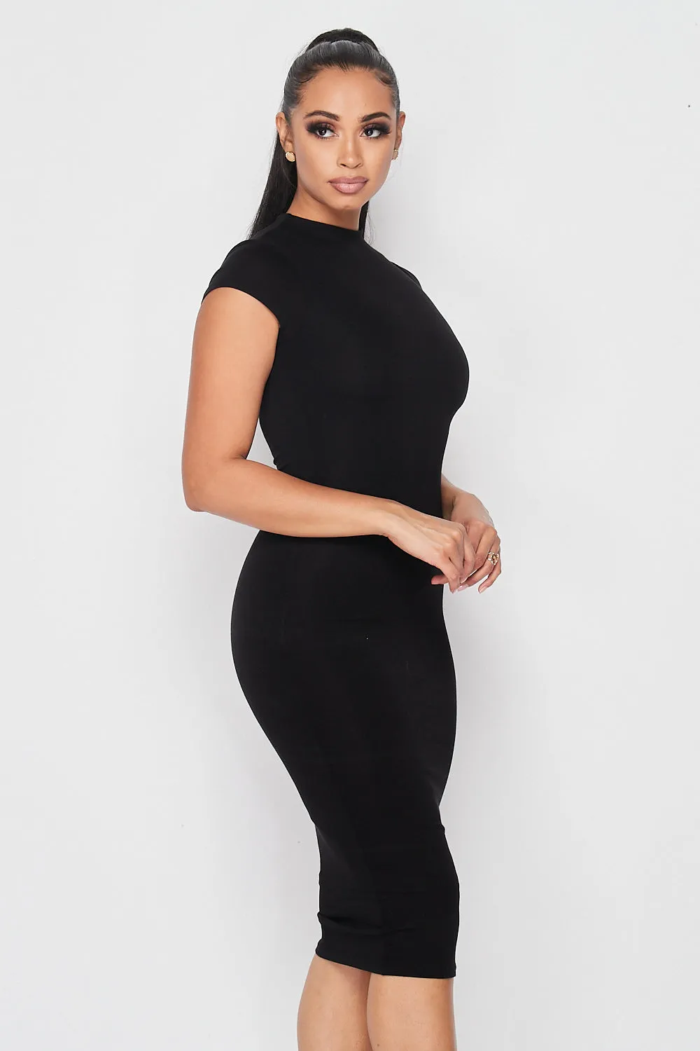 Snatched Basic Cap Sleeve Dress