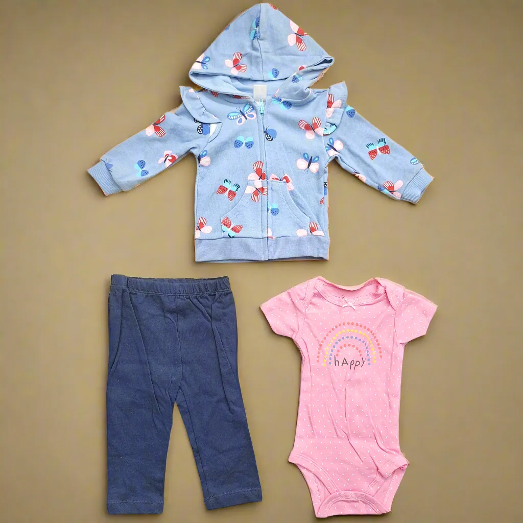 Sugar Baby - 3 Pieces - Suit Set - Butterfly - Thailand