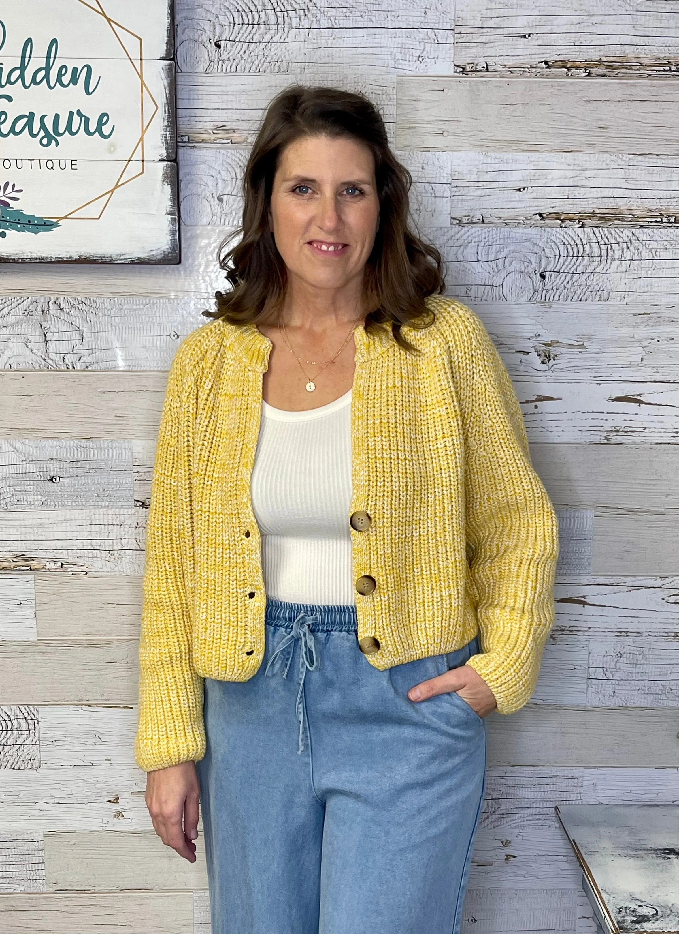 Sunroof Buttoned Cardigan