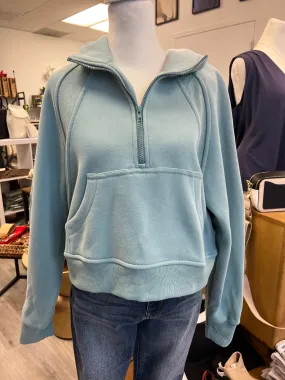Teal Quarter Zip Sweatshirt