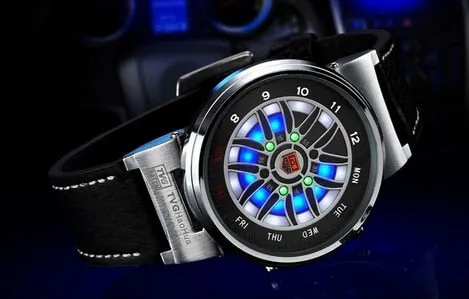 TVG Unique Creative Car Roulette Rim Watches Men M2