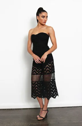 Venice Lace Culottes - Black