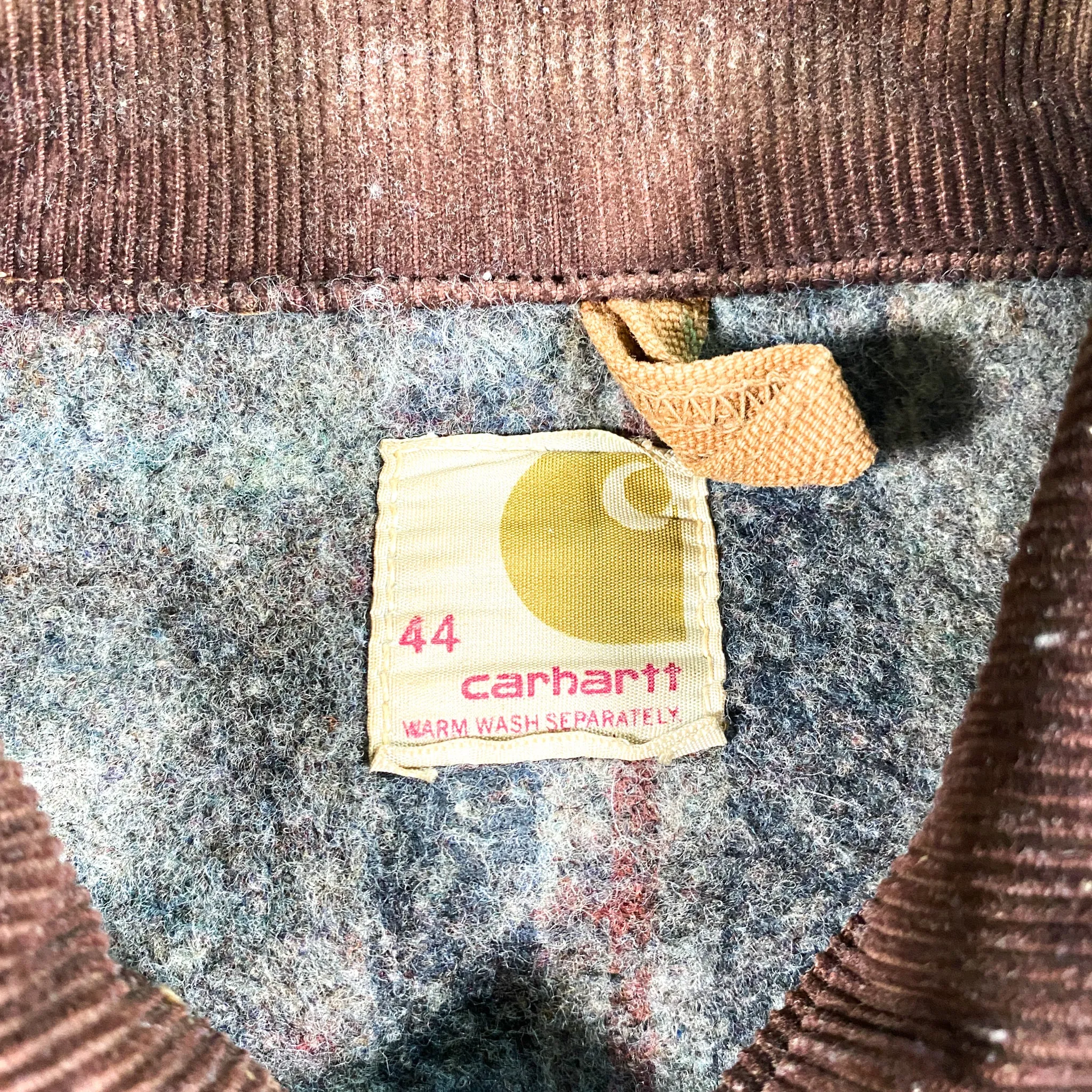 Vintage 1970's Carhartt Canvas Troy Blanket Lined Talon Scovill Jacket