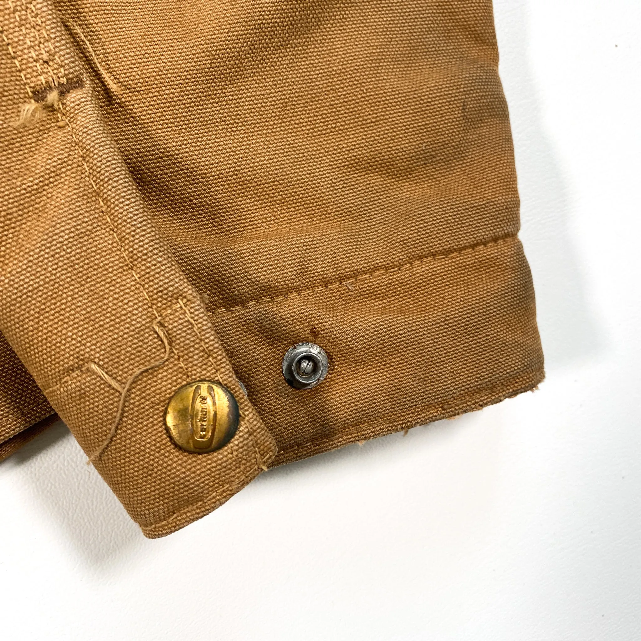 Vintage 1970's Carhartt Canvas Troy Blanket Lined Talon Scovill Jacket