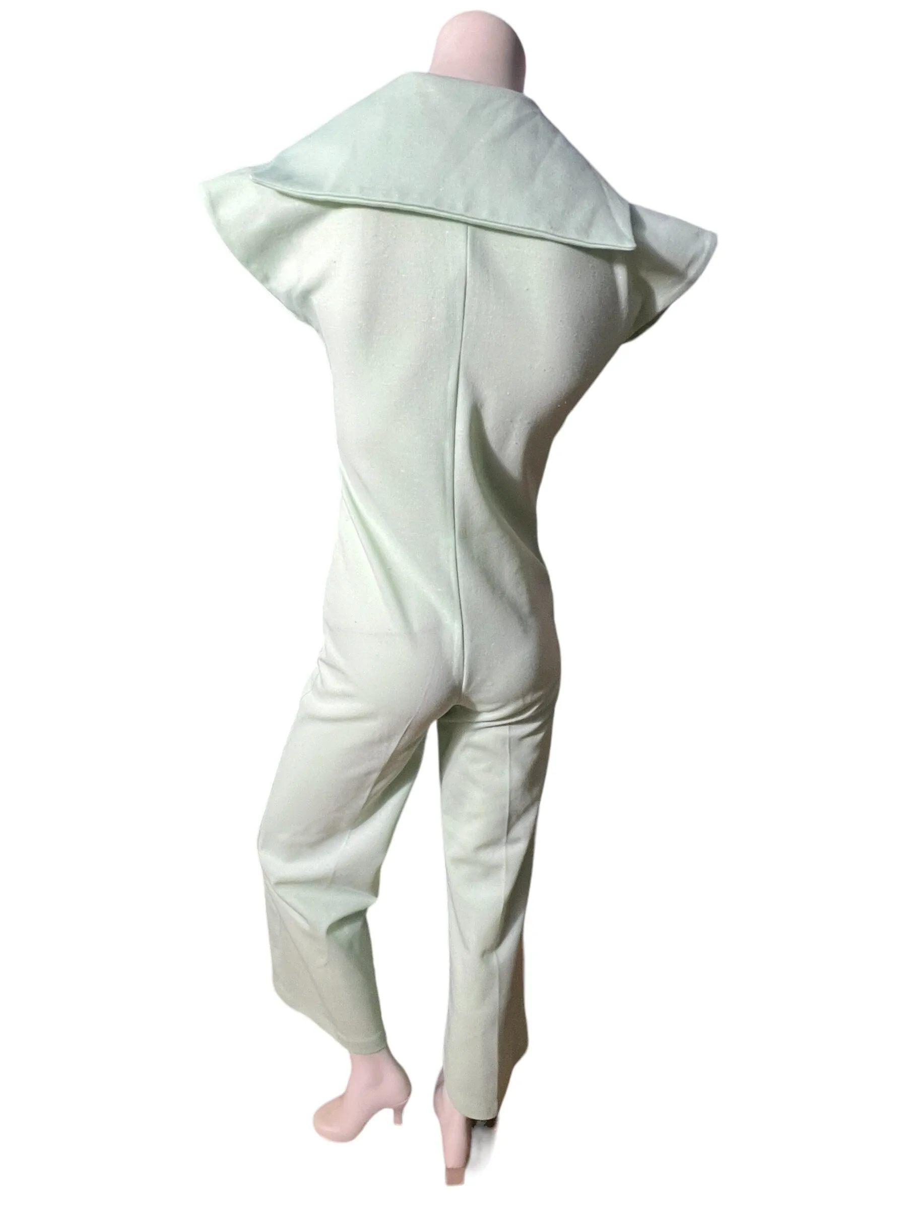 Vintage 70's mint green bellbottom jumpsuit S M
