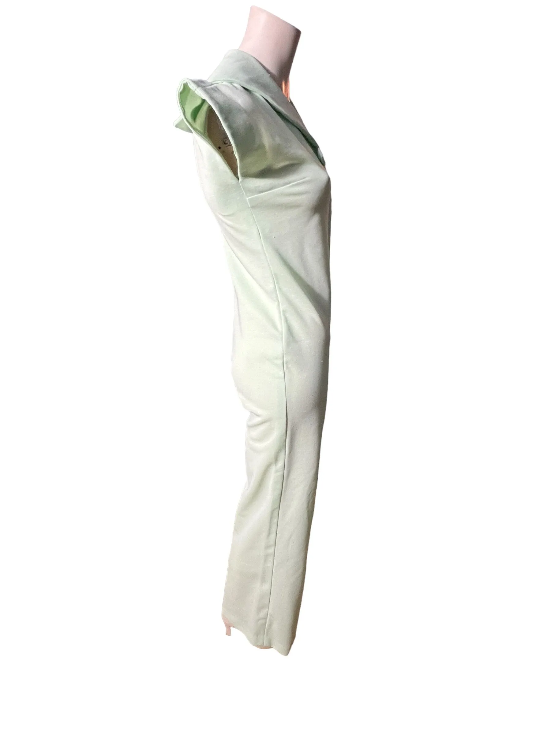 Vintage 70's mint green bellbottom jumpsuit S M