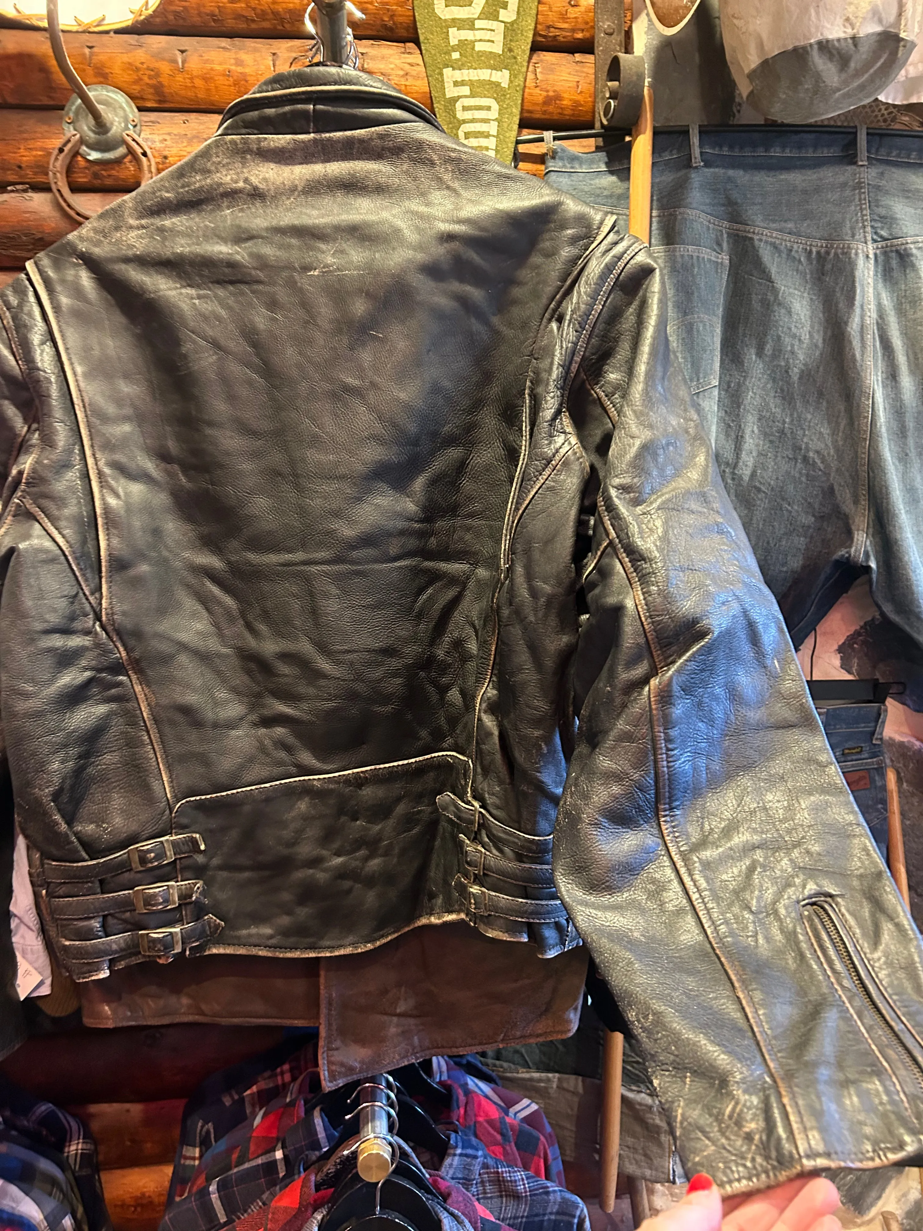Vintage Sutherland Biker Jacket, XL-XXL