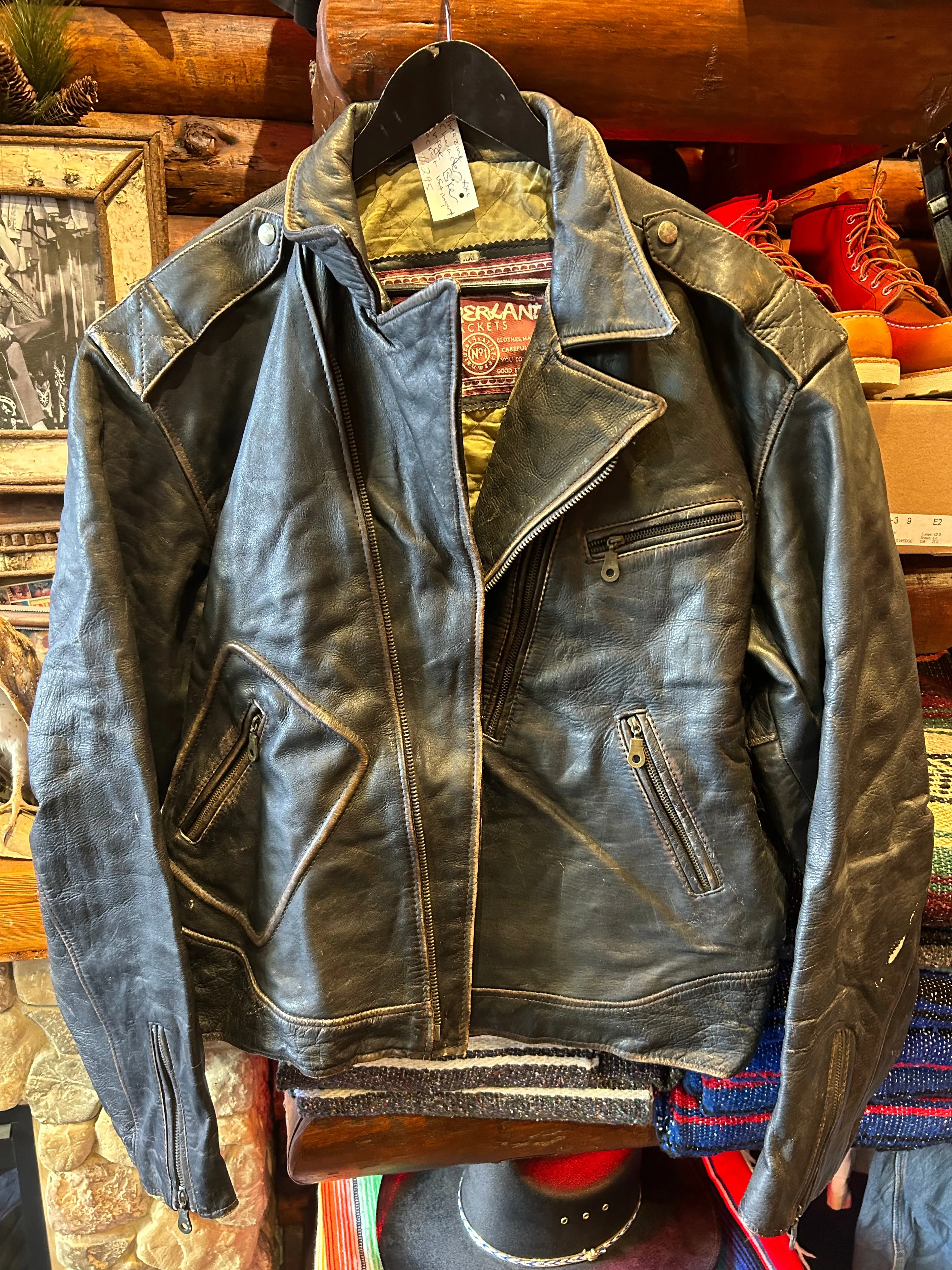 Vintage Sutherland Biker Jacket, XL-XXL