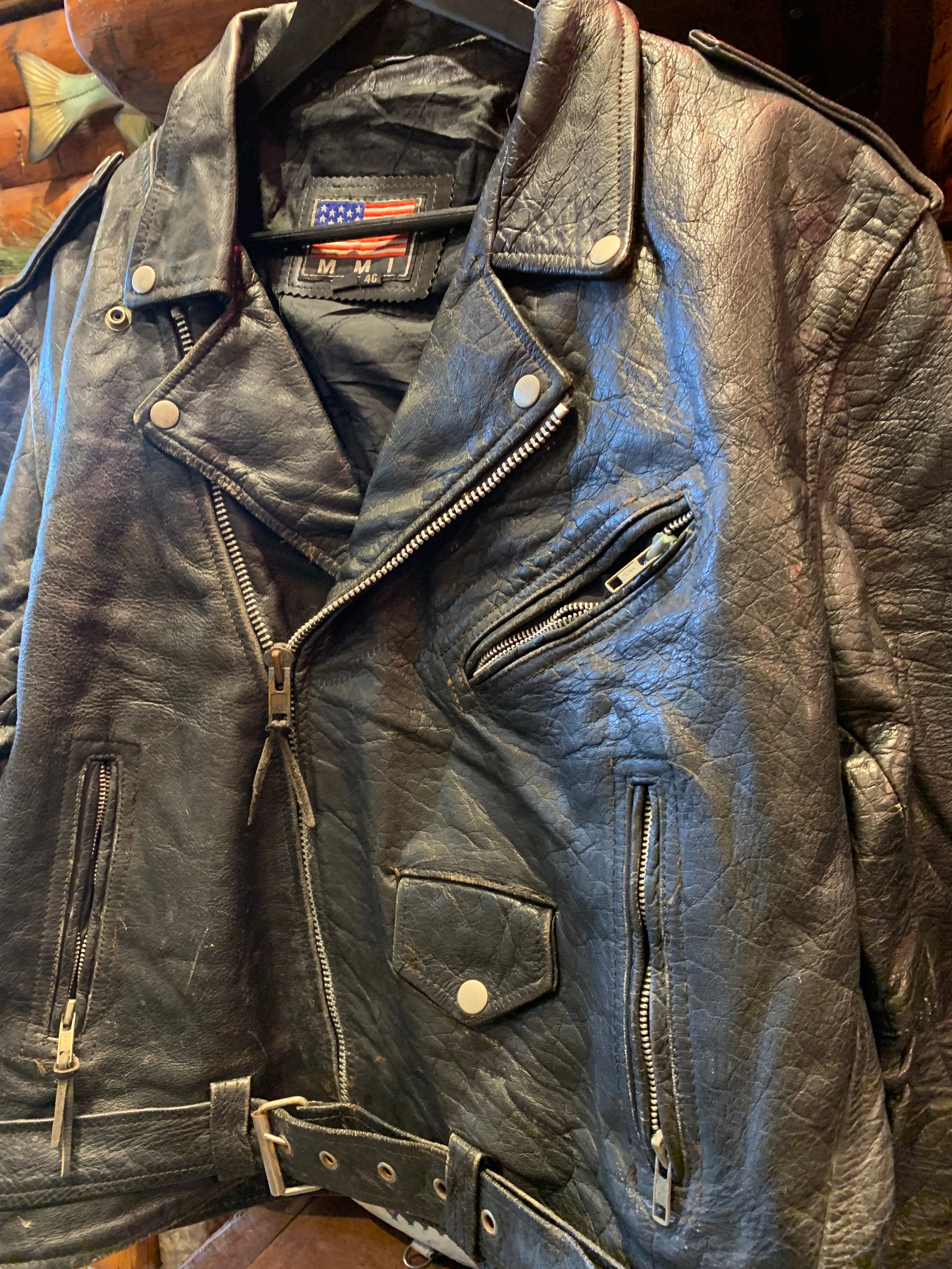 Vintage USA Biker Jacket, 46 L-XL