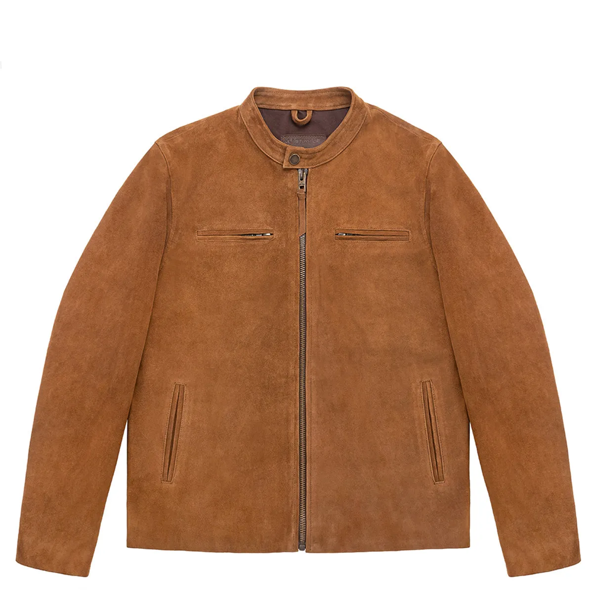 WHEELER PEAK RACER LEATHER JACKET - CEDAR SUEDE