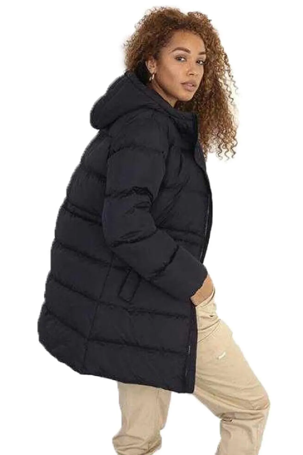 Womens Dominical Black Padded Jacket - UK 12