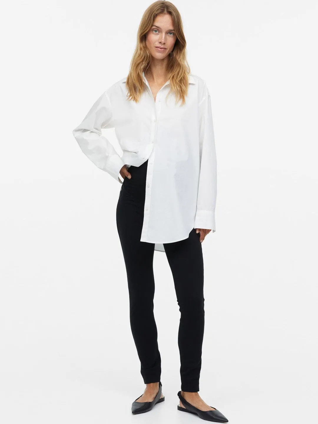 Womens High Waisted Maternity Jersey Treggings