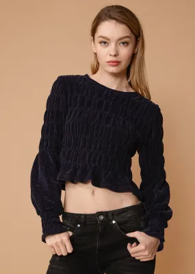 Women's Midnight Peplum Sweater