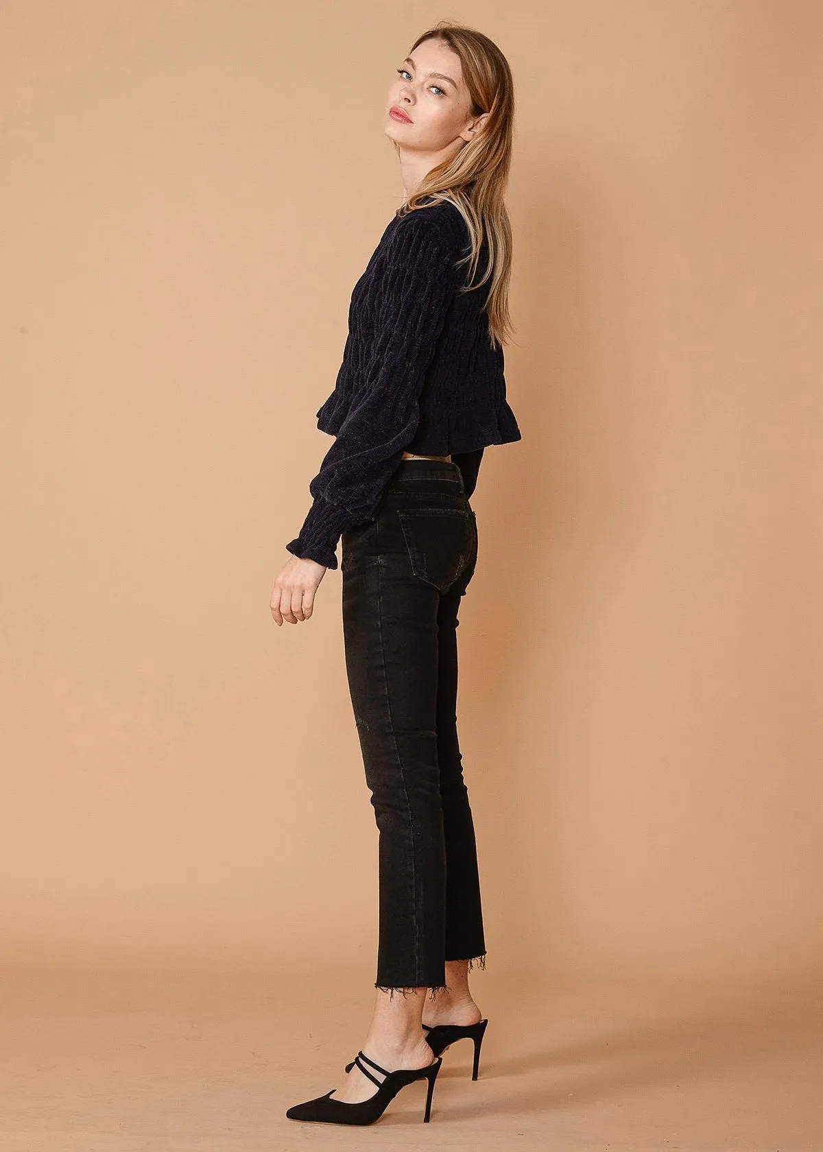 Women's Midnight Peplum Sweater