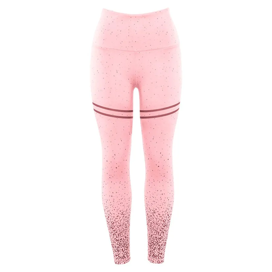 Women's Summer High Waist Elastic Fitness Leggings With Dots