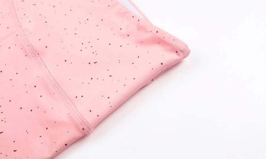 Women's Summer High Waist Elastic Fitness Leggings With Dots