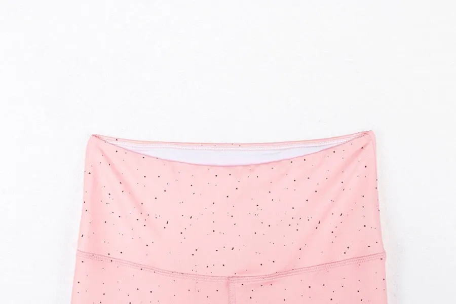 Women's Summer High Waist Elastic Fitness Leggings With Dots