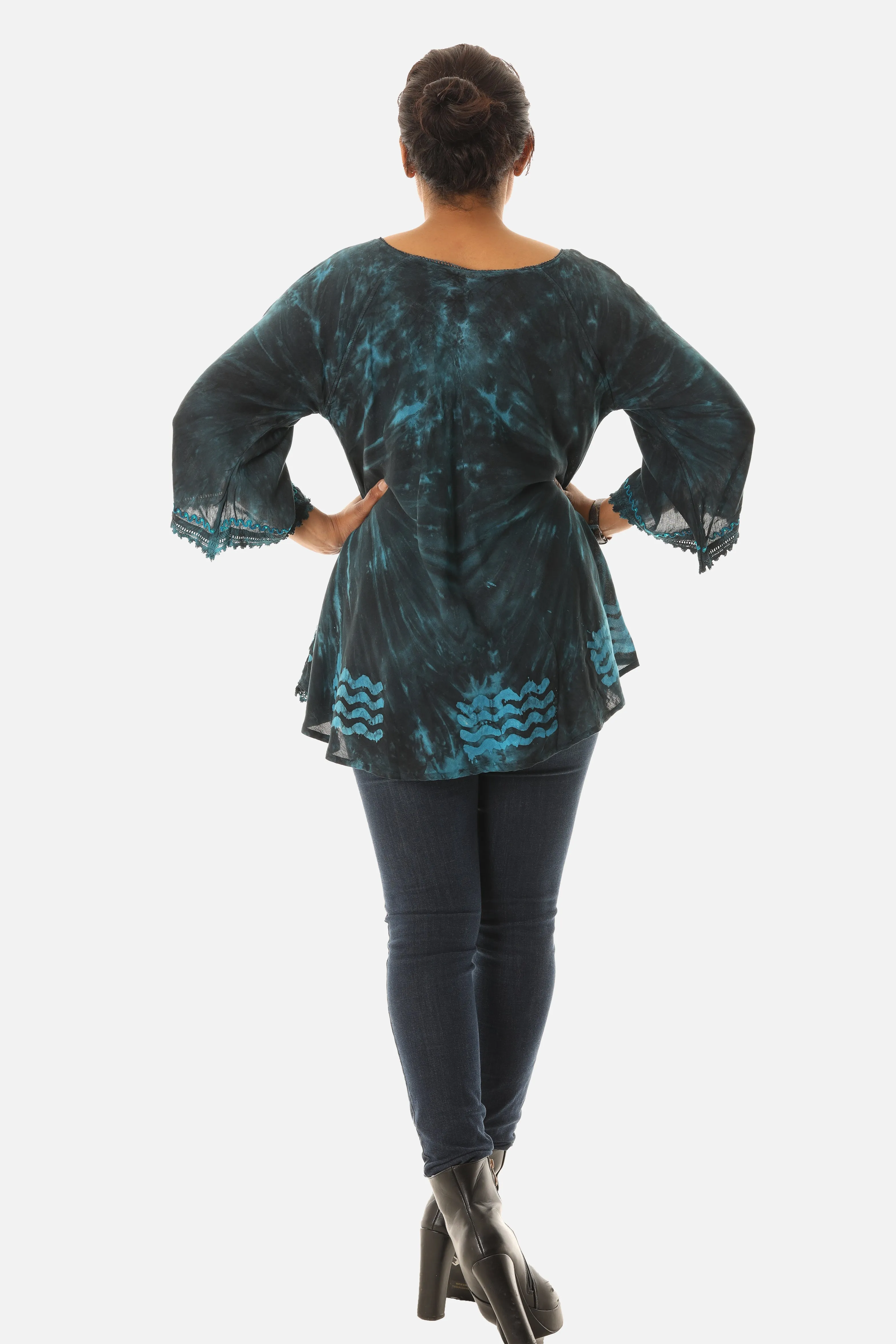 Women's Tie Dye Rayon Tunic