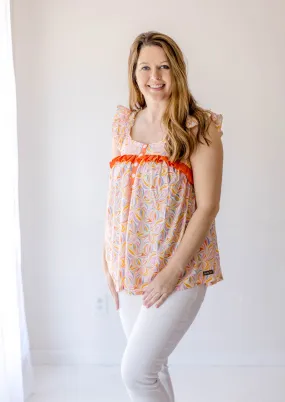 Women's Top | Groovy Grapefruit