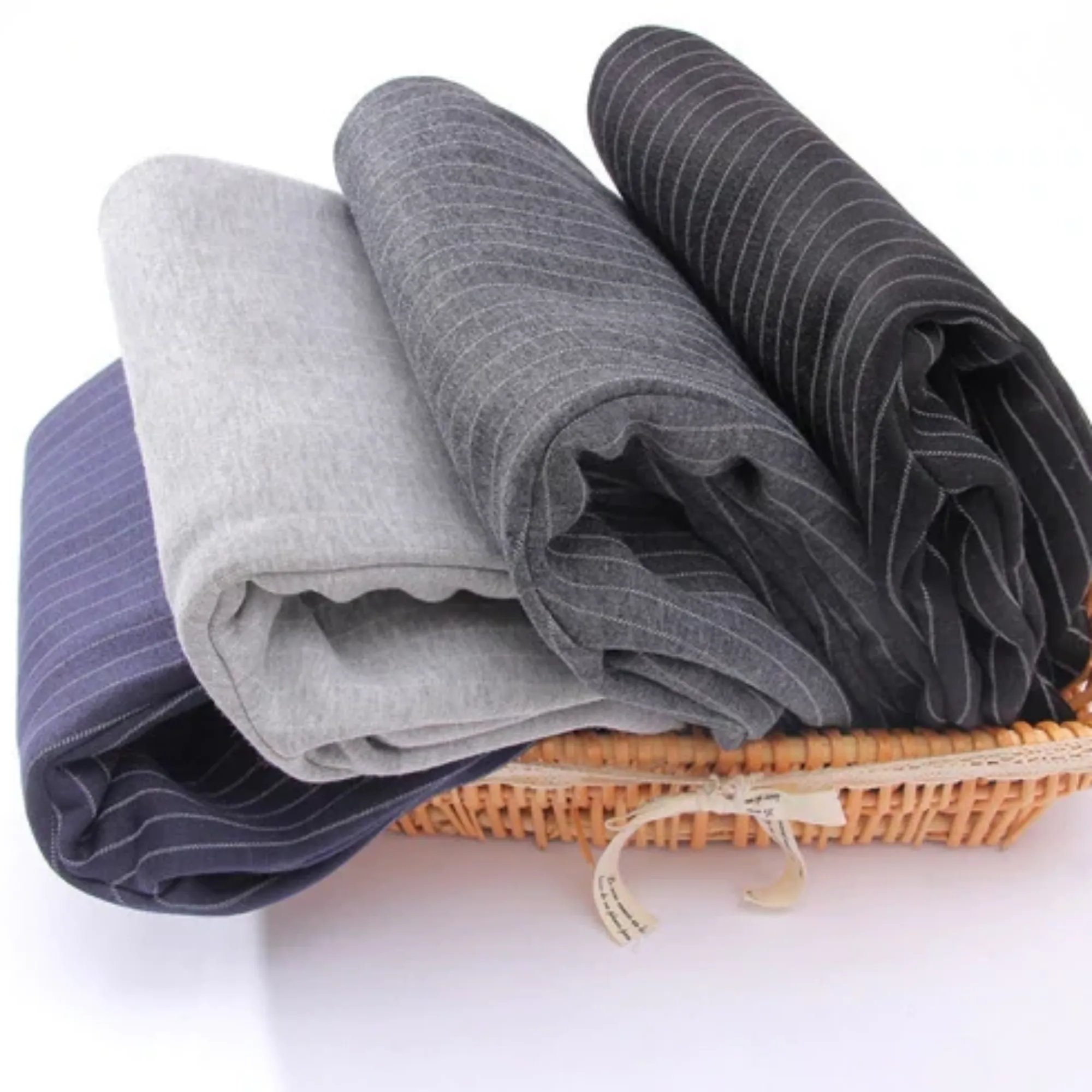 Women's Winter Casual High-Waist Striped Skinny Warm Leggings