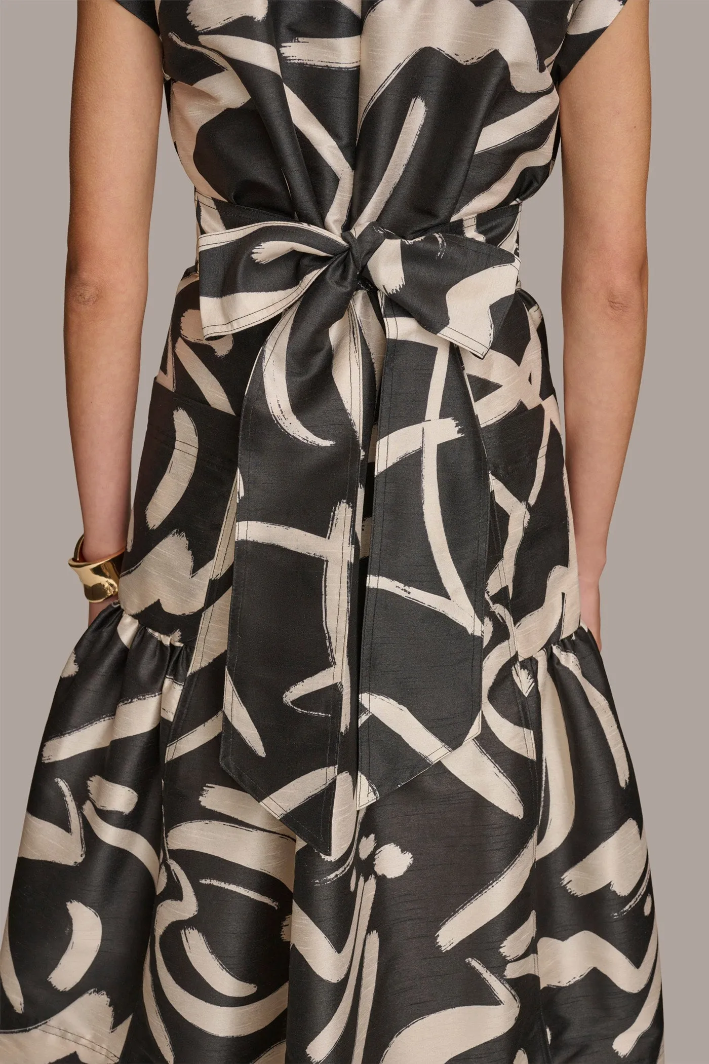 WRAP MIDI DRESS