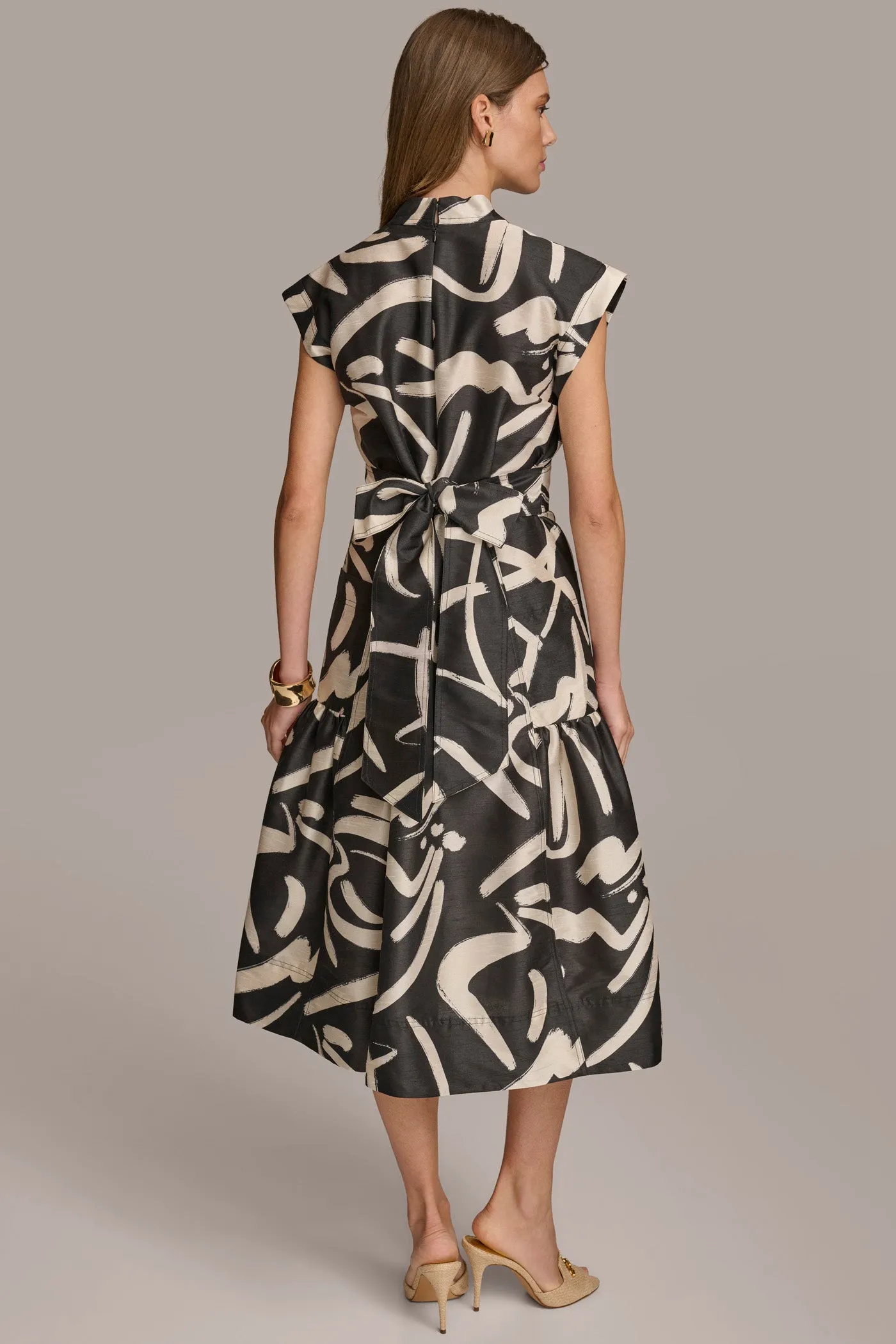 WRAP MIDI DRESS