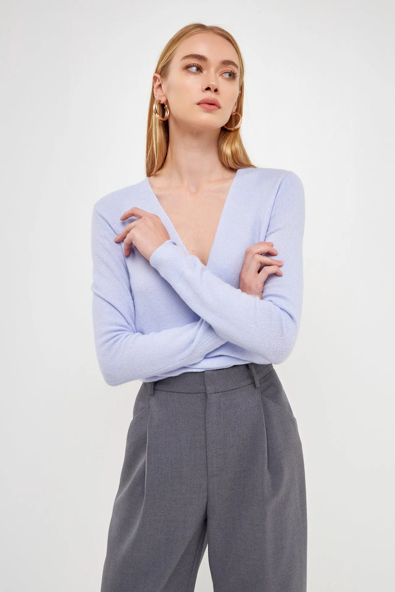 Wrapped Knit Top