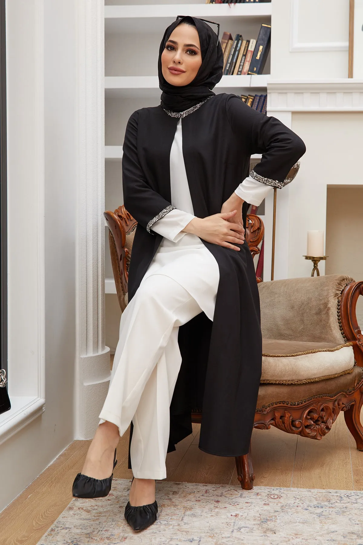 ZRF Women Stone Striped Three-Piece Suit - Black - Stow